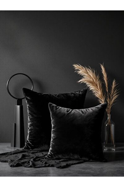 JACA Husă de pernă din țesătură de catifea cu textura moale, în formă pătrată...