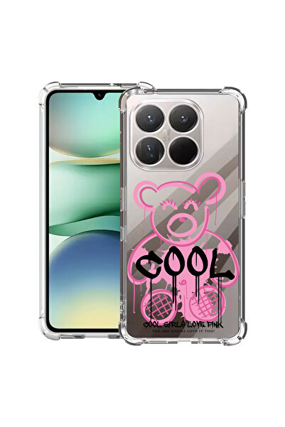 bestcase Husa Anti Shock compatibilă cu Motorola Edge 70, Teddy Bear Cool Pink