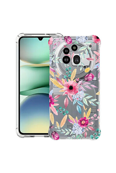 bestcase Husa antișoc compatibilă cu Nothing Phone (3a) Pro, Happy Flowers,
