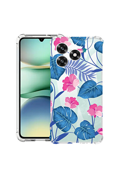 bestcase Carcasă antișoc Husa compatibilă cu Honor X5c Plus / X5c, Flori alba...