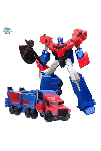 Brother Toys Transformer Metal Body Optimus Prime Transforming Car into Robot Bumble Bee