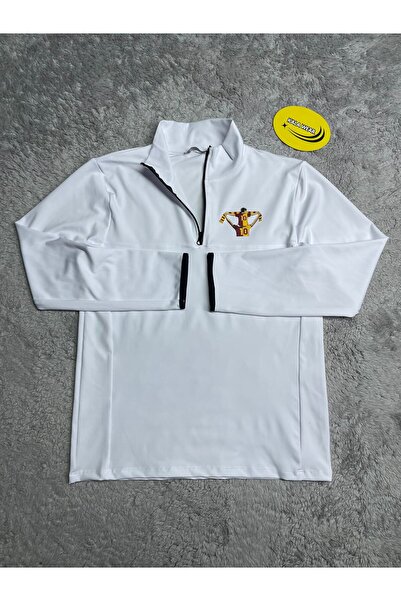 kalawear UNISEX Yarım Fermuar Scuba Kumaş Sweatshirt