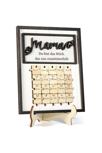 Ufkaa Cadou personalizat pentru mama Ufkaa, mesaj in limba germana, 19 x 23 c...