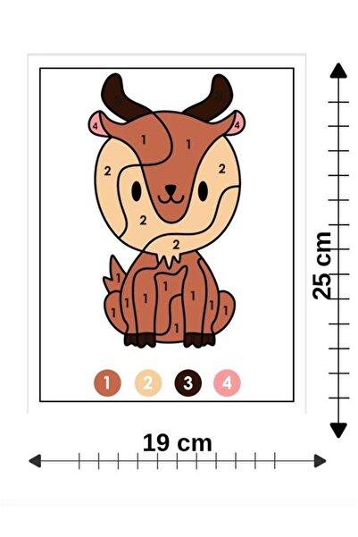 Mu Art Ahşap 10 قطع من الرسم الخشبي بالأرقام رقم 19، نشاط فني للمدرسة، مقاس 2...