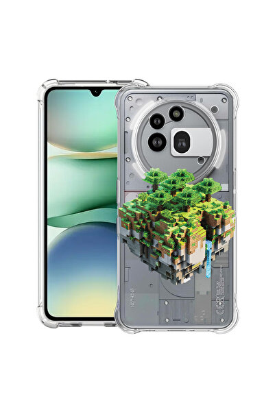 bestcase Carcasă antișoc Husa compatibilă cu Nothing Phone (3a) Pro, Minecraft Land,