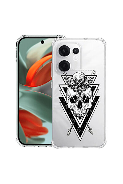 bestcase Carcasă antișoc Husa compatibilă cu Oppo Reno15 Pro, model Craniu,
