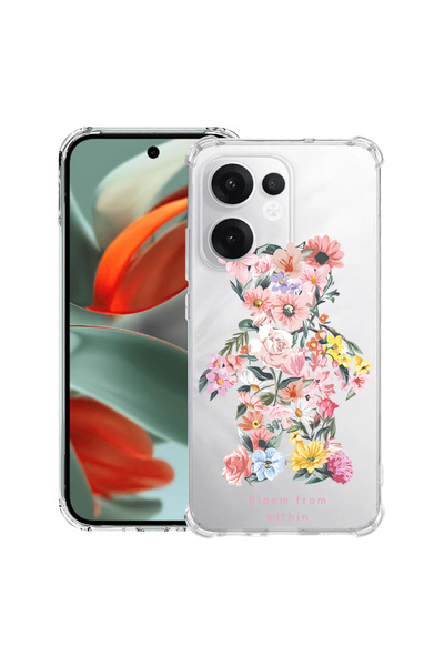 bestcase Carcasă antișoc Husa compatibilă cu Oppo Reno15, Teddy Bear Bloom Fr...