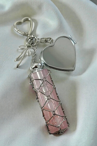 Elifsu Jewelry AYNALI Ruj Çanta Charmı Ruj Çantası ÇELİK