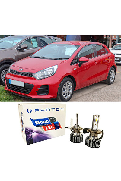 Photon Kia Rio Uzun + Kısa Far Ampulü H4 Mono Yeni Seri Beyaz 2011-2017