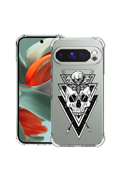 bestcase Husa Anti Shock Case compatible with Google Pixel 10 Pro / Pixel 10, Skull