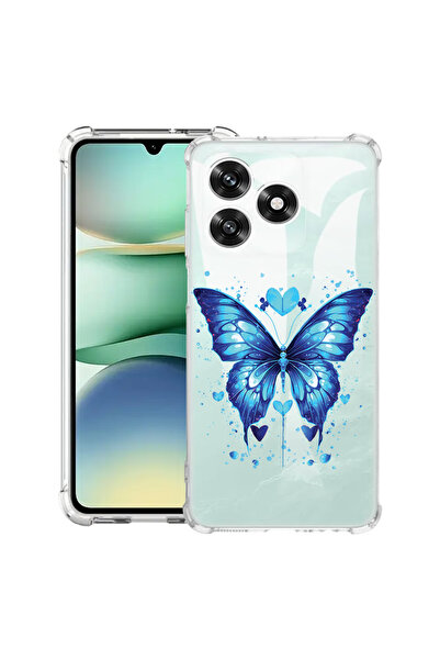 bestcase Carcasă antișoc Husa compatibilă cu Honor X5c Plus / X5c, fluture al...
