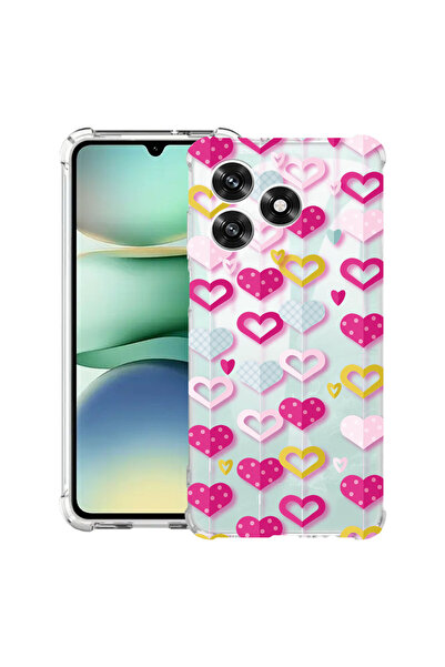 bestcase Carcasă antișoc compatibilă cu Honor X5c Plus / X5c, Lovely Hearts,