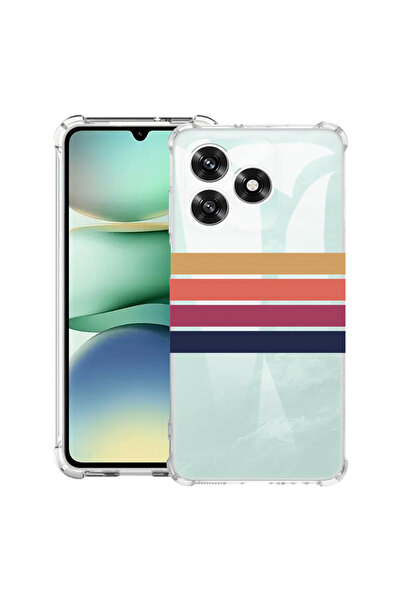 bestcase Carcasă antișoc Husa compatibilă cu Honor X5c Plus / X5c, Retro Lines