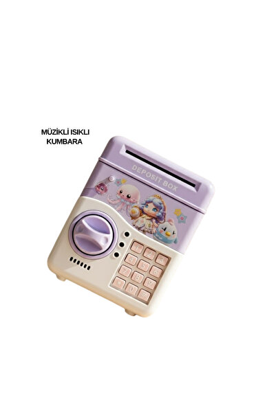 UCUZTEKNO SAM51 MÜZİKLİ IŞIKLI KUMBARA MOR