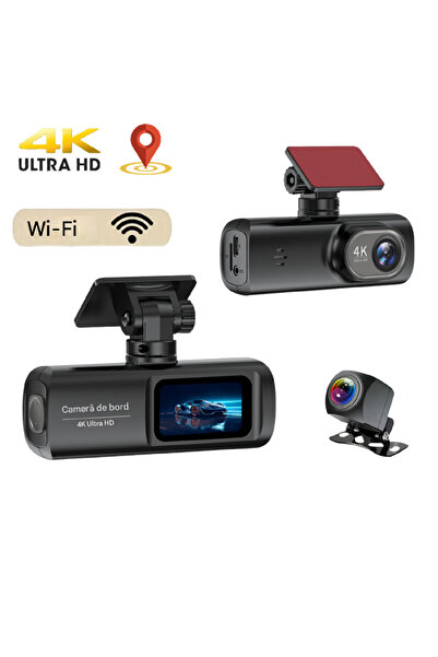 OEM 4K Car Camera with GPS and WiFi, Dual Lens, Night Vision, Motion Detection, G-sensor, 1.47 inch