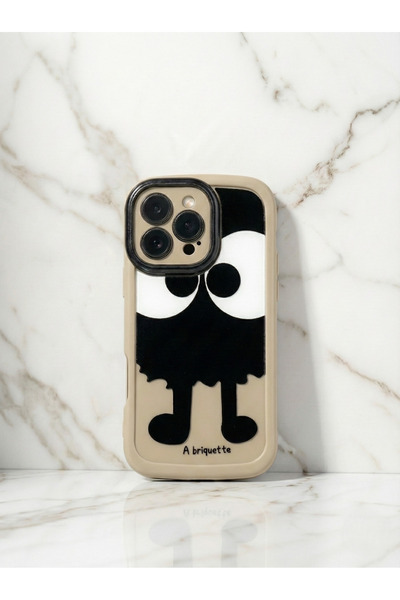 OSG حافظة مضادة للصدمات متوافقة مع آيفون 16 برو ماكس مع إطار حماية للكاميرا ونمط شخصيات ثلاثية الأبعاد