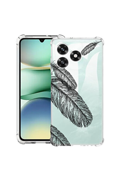 bestcase Carcasă antișoc Husa pentru Honor X5c Plus / X5c, Feathers Minimal