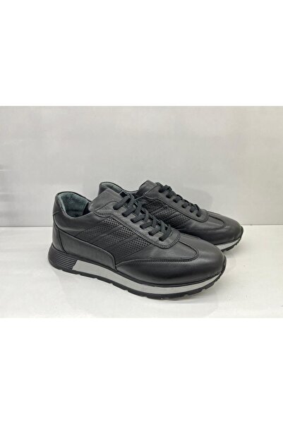 Tardelli 3765 Black Genuine Leather Orthopedic Sole Men's Shoes