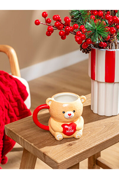 LC Waikiki New Season Sparkling Pieces by Esvab Mixed Bear Figure Ceramic Mug...