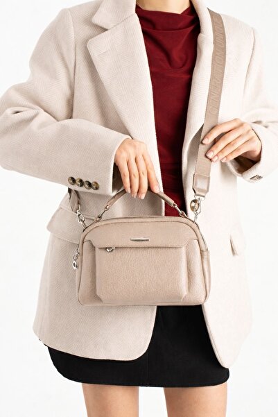 Berlin bags حقيبة كروس نسائية متعددة الاستخدامات من تويل بأربعة أقسام