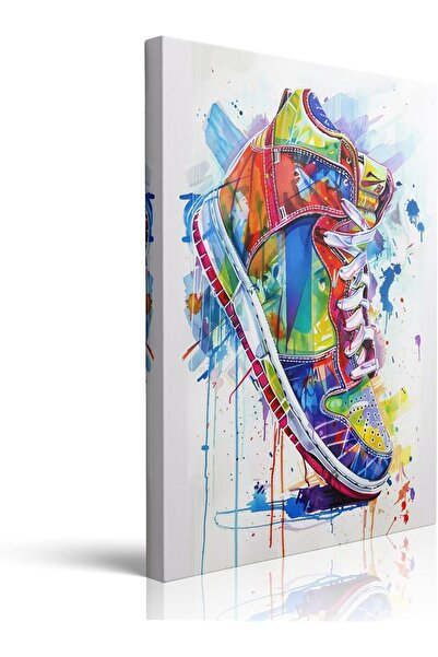ALAYRA International Large Graffiti Canvas Wall Art 60x80cm Colorful Street A...