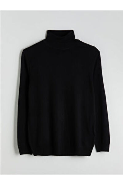 LC Waikiki Modanova Sezon Black Turtleneck Men's Knitwear Sweater