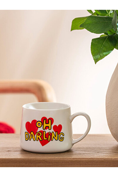 LC Waikiki New season sparkling pieces mixed writing Printed ceramic mug 310 ...