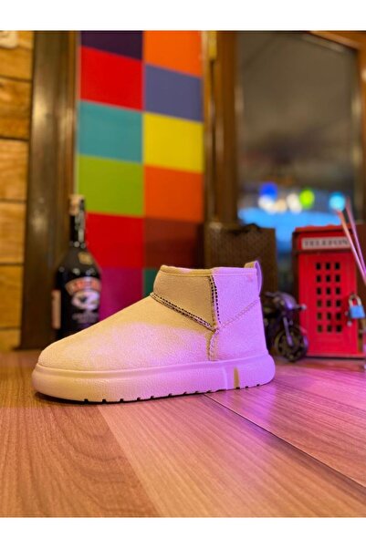 PUFİS adın İçi Kürklü Günlük Bot Pasep Taba Süet