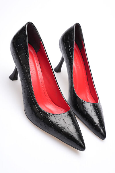 AleWomen Pantofi de damă cu toc stiletto, cu model de crocodil, din piele, cu...