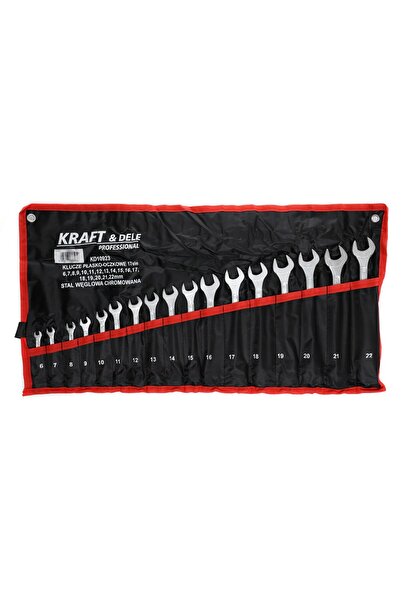 Kraft&dele Set de 17 chei combinate, KD10923, 6-22 mm