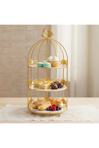 Generica ستاند معدن من 3 طبقات للضيافه والتقديم