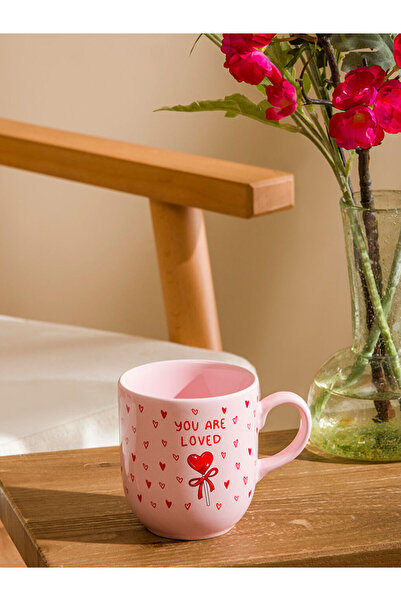 LC Waikiki Mixed Heart Printed Ceramic Mug 420 ml