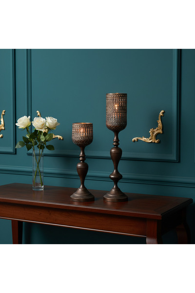 Lorena Home Decor Metal Mumluk