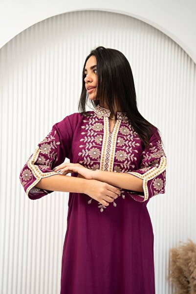 AFandina Elegant jalabiya with luxurious embroidery SM-10