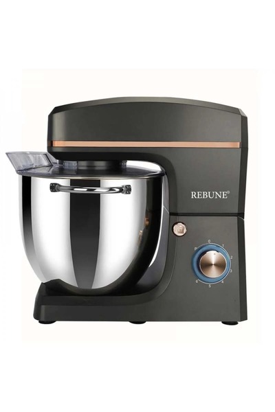rebune Ribbon RE-2-098 Electric Stand Mixer, 1100W, 10L Capacity, 6 Speeds an...