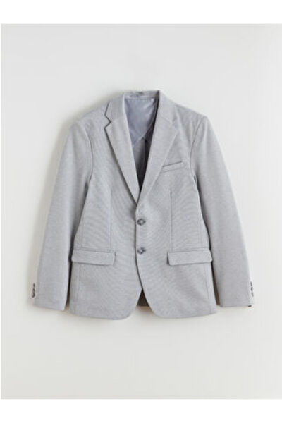 LC Waikiki Artı-Store Men's Blazer Jacket with Monogrammed Collar, Long Sleev...