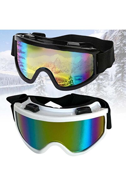 Generic نظارات تزلج (قطعتان) فوق النظارات الطبية، نظارات ثلج للتزلج