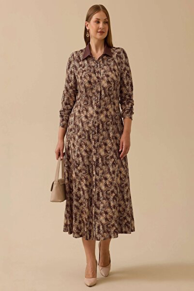 Rain and River فستان منقوش كبير الحجم