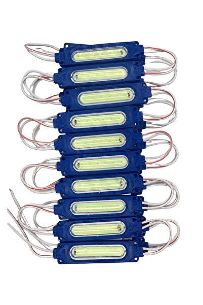 POWERR LED AYDINLATMA 20 Adet 12 Volt 2 Watt Turkuaz Cob Led Modül IP65