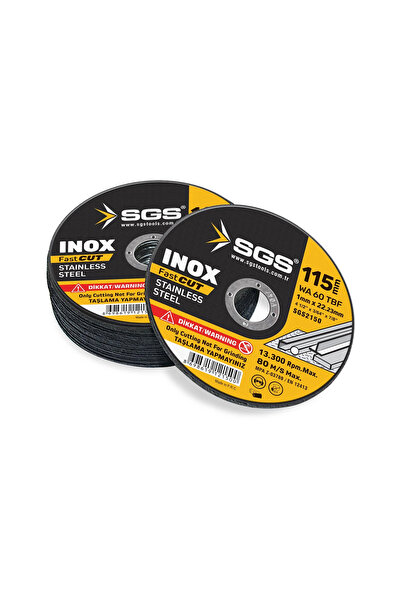 SGS İNOX KESİCİ DİSK 115 mm