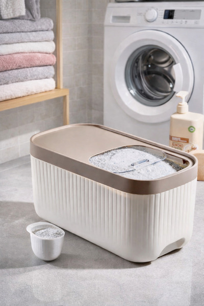 Mim Life 12 Liter Food Storage Container with Scale and Sliding Lid