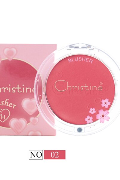 Christine بلاشر احمر خدود من كرستين