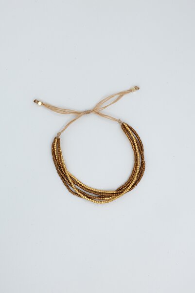 Limosse Jewelry Glass Seed Adjustable Glass Seed Bead Bracelet