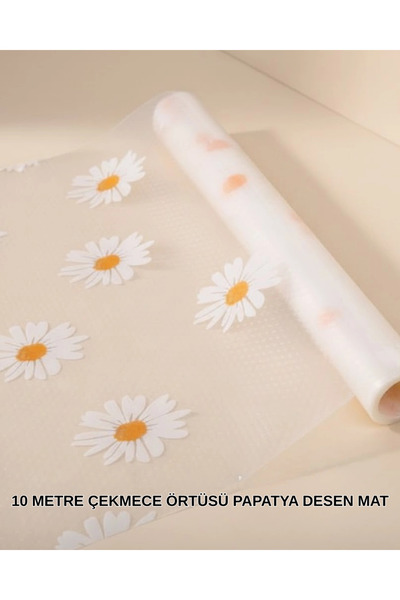 lowell home Covoraș pentru sertar cu model de margarete de 10 metri, ușor de ...