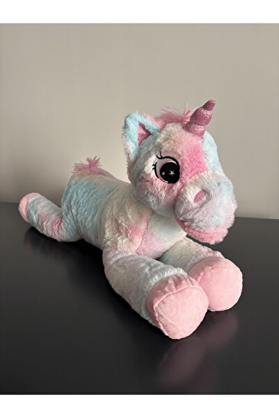 Halley Oyuncak Peluş Oyuncak 60 cm yatan boynuzlu at