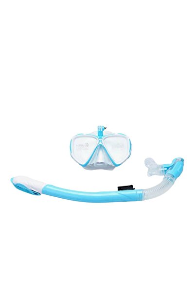 SPEEDO Au Dual Lenses Combo With Camera Mount Blu Unisex Mavi Maske Ve Şnorke...