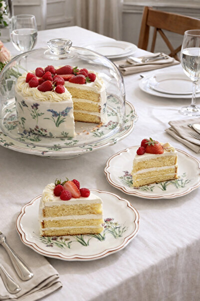 PORSER طقم تقديم الطعام من أمبر فوليا 8 قطع، طقم تقديم الحلويات، أدوات تقديم الطعام