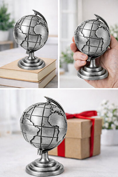 Meya design Metal Dünya Küresi Dekoratif Obje