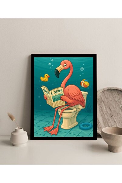 Harikabirev Bathroom Table Glass Table Flamingo-2 That Makes the Toilet for the Bathroom | Bnymdf