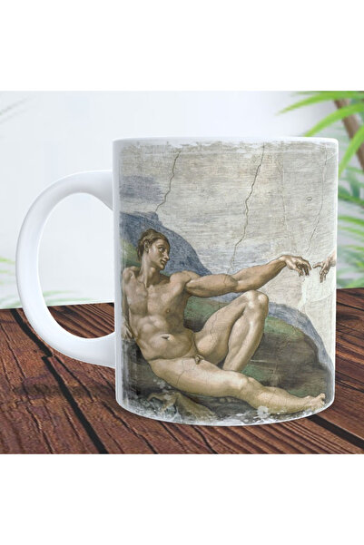 Leistung C&R Set of 2 Mugs The Creation of Adam by Michelangelo